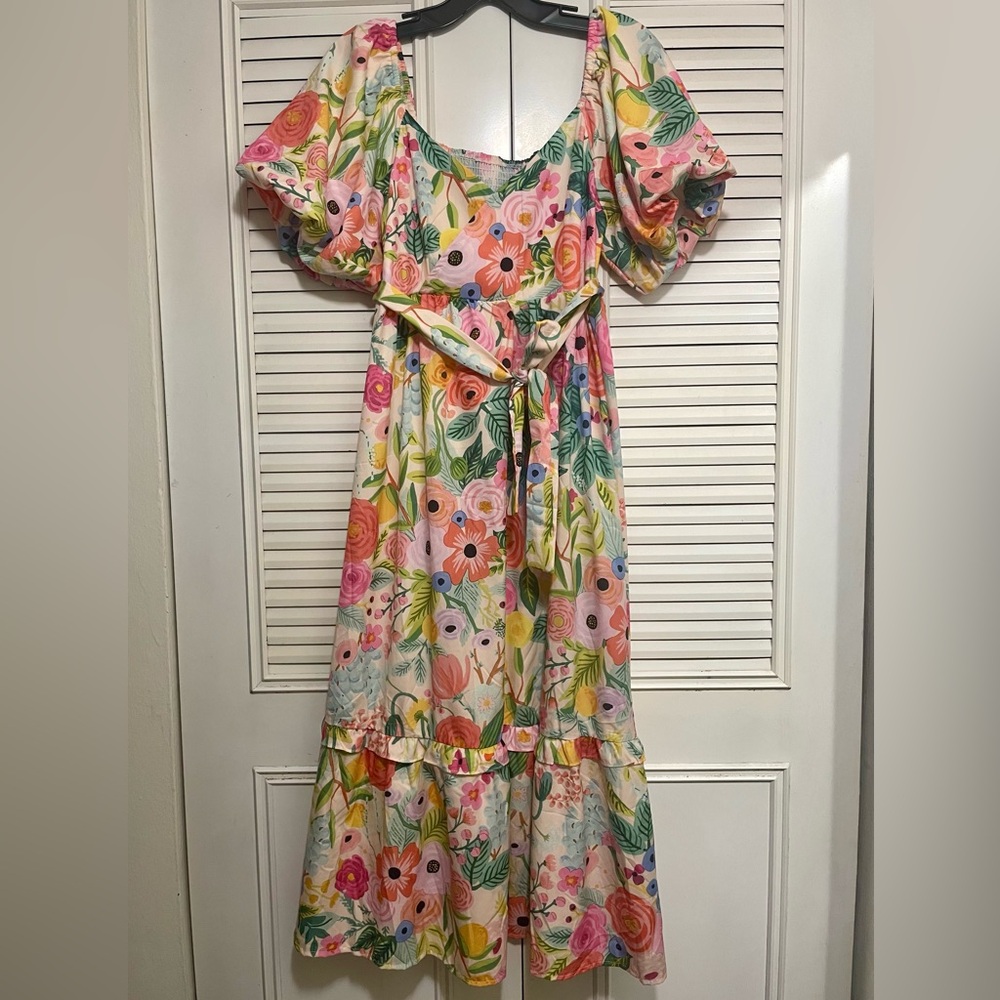 Floral maxi dress, size S/M